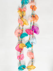 Halskæde med blomster og perler - ITFEB25 by Lulu Bijoux