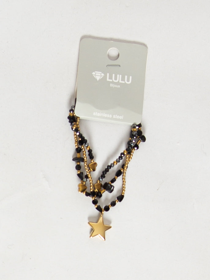 Perle armbånd med vedhæng - ITFEB25 by Lulu Bijoux