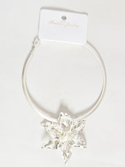 Rund halskæde med blomst - ITFEB25 by Lulu Bijoux