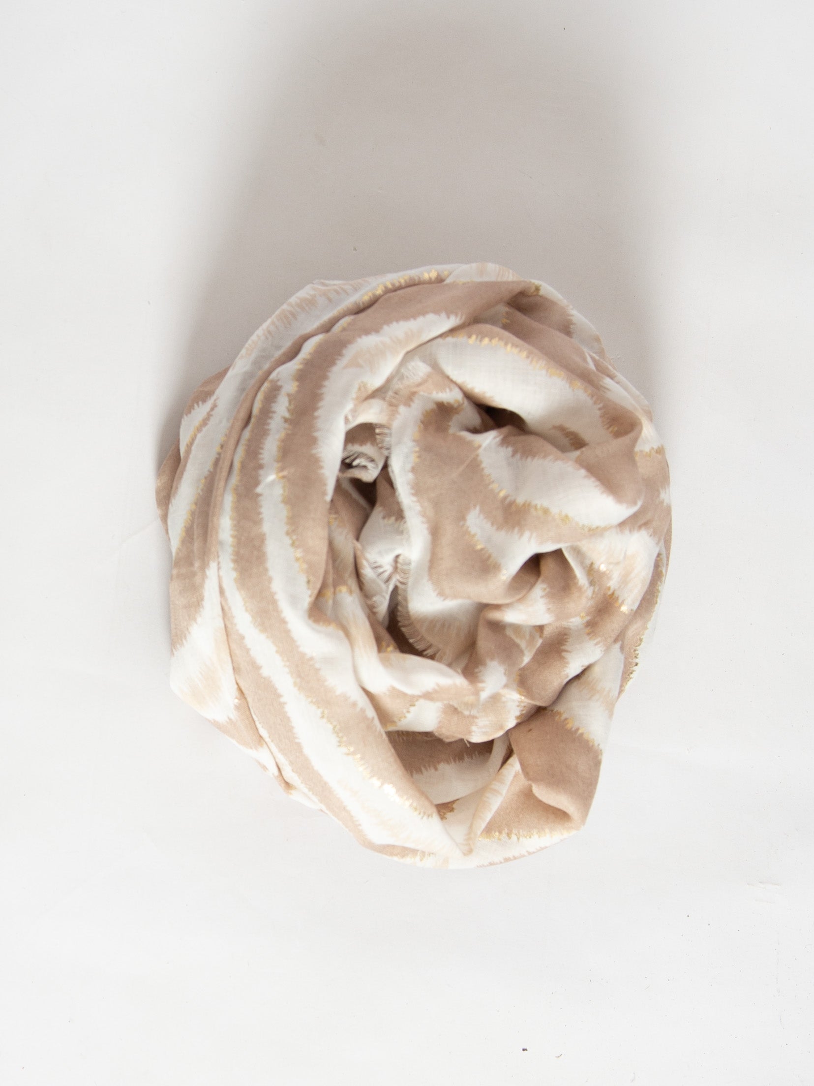 Tørklæde med dyreprint og guld - ITFEB25 by JD