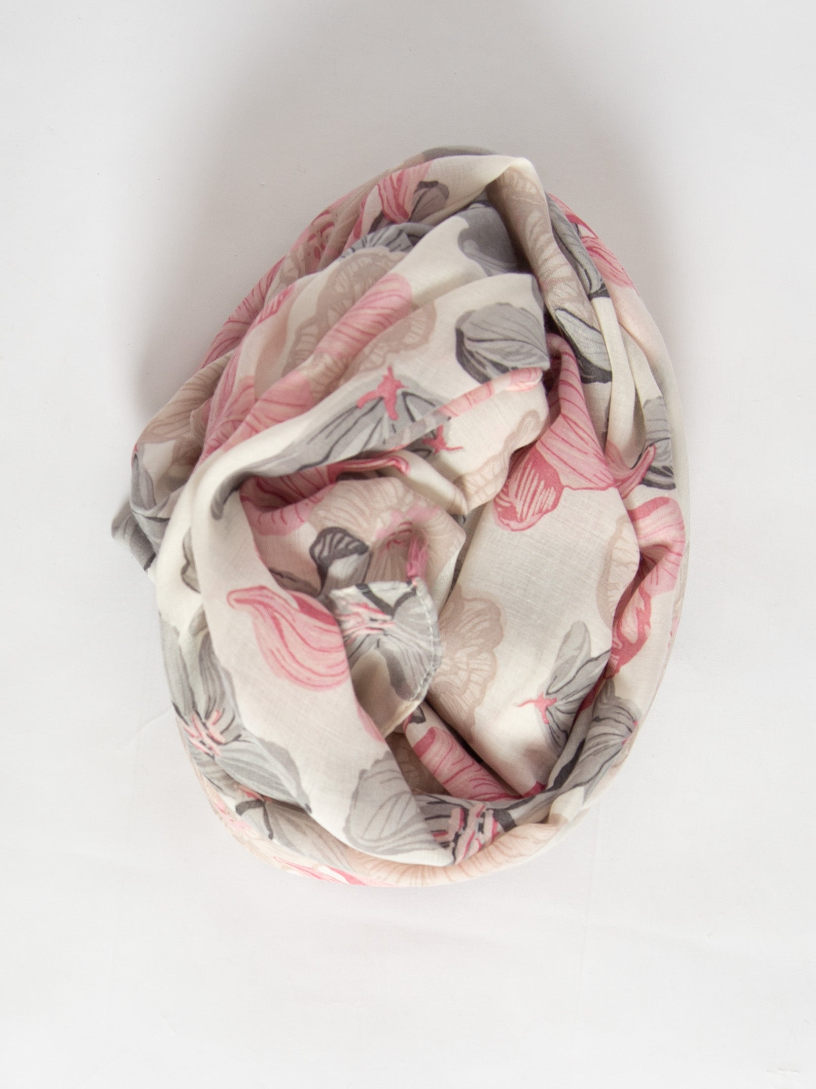 Blomster tørklæde med frynser - ITFEB25 by Mei Moo