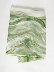 Tørklæde med marmor print og guld - ITFEB25 by JD