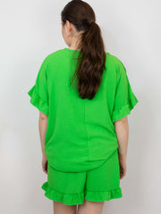 Bluse med flæse - Brystmål 130cm by Krone 1