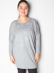 Striktrøje med bling motiver - ITSEP24 by Krone 1