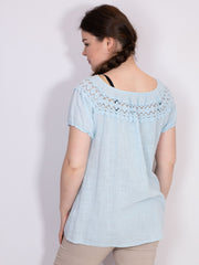 Top med blondestykke Brystmål 120cm by Krone 1