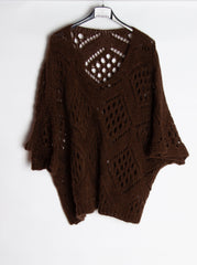 3/4 ærmet strik med v-hals - ITFEB25 by Kingstar