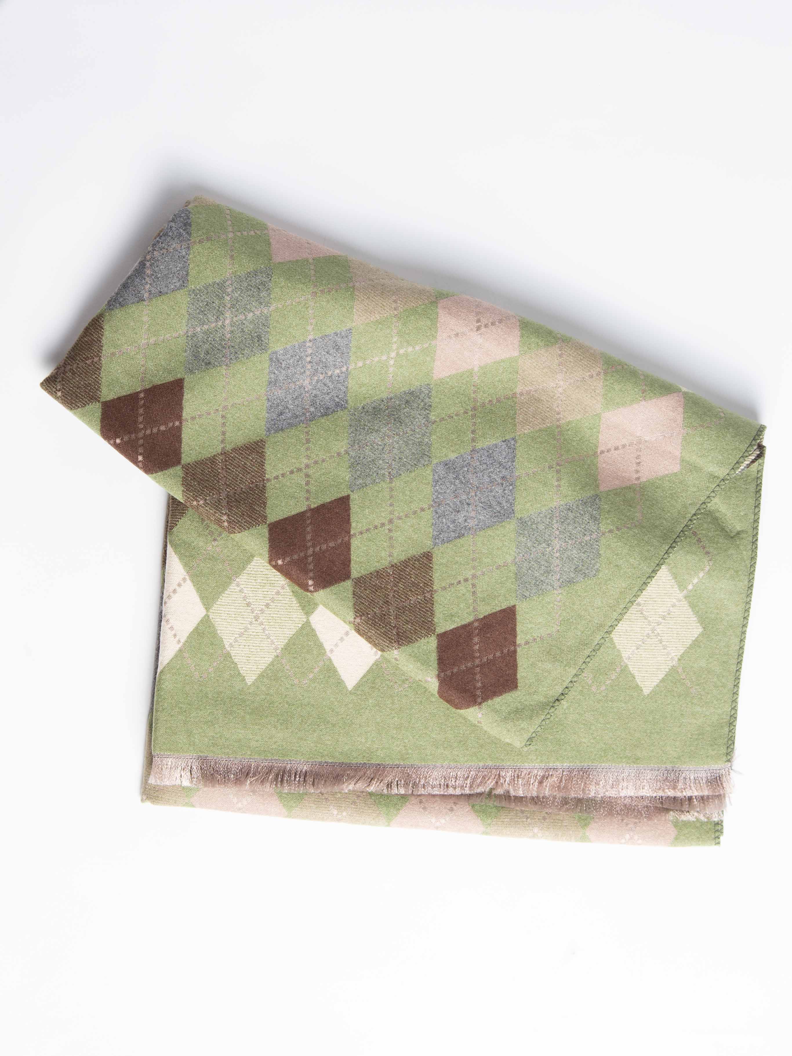 Tørklæde med diamant print 65x185cm - Tilfældig - Ingen returret - ITNOV24 by Krone 1