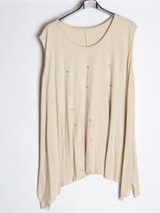 Oversize top med bling bling på front - Ingen returret - ITNOV24 by Krone 1