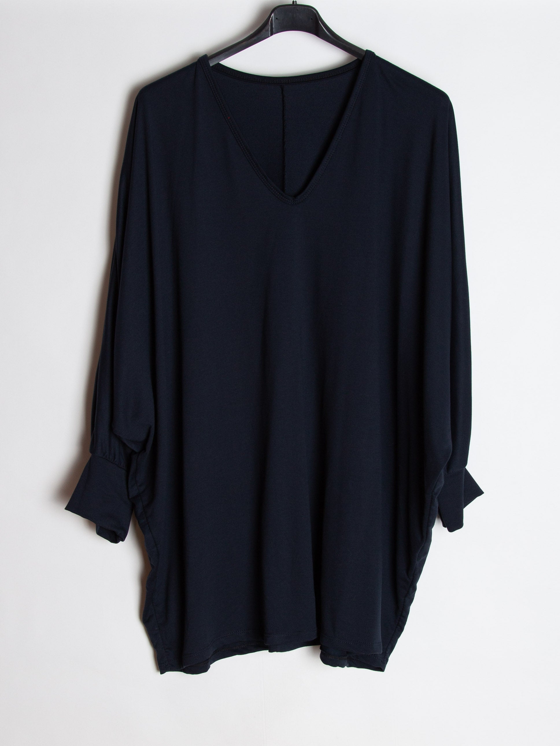 V-halset tunika str. 44-52 - Navy by Krone 1