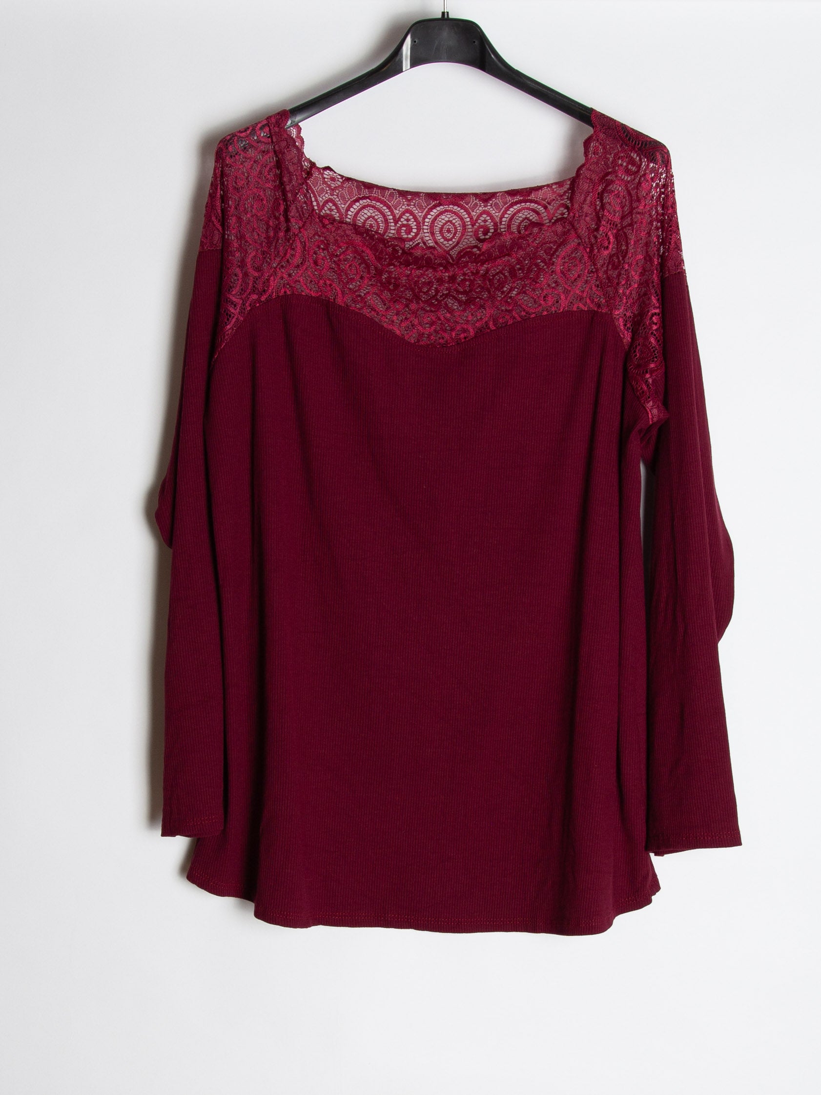 langærmet top med blonde foroven - Ingen returret by Krone 1