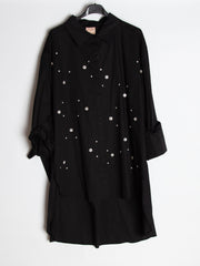 Skjorte med bling sten på front - ITNOV24 by Krone 1