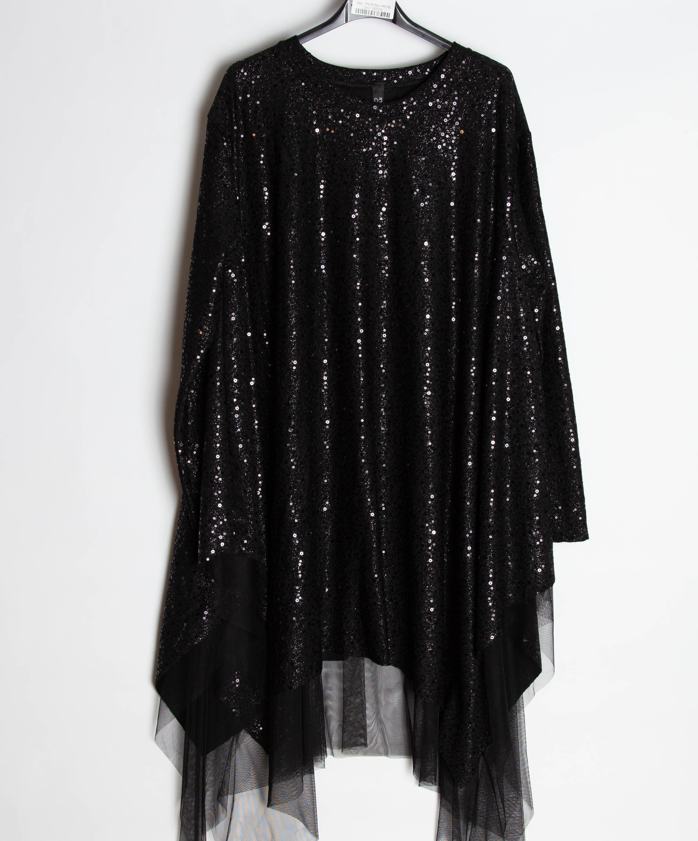 Asymmetrisk tunika med pailletter - Ingen returret - ITNOV24 by Krone 1