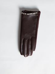 Imiteret læder Handsker med bling kant - Ingen returret - ITNOV24 by Krone 1