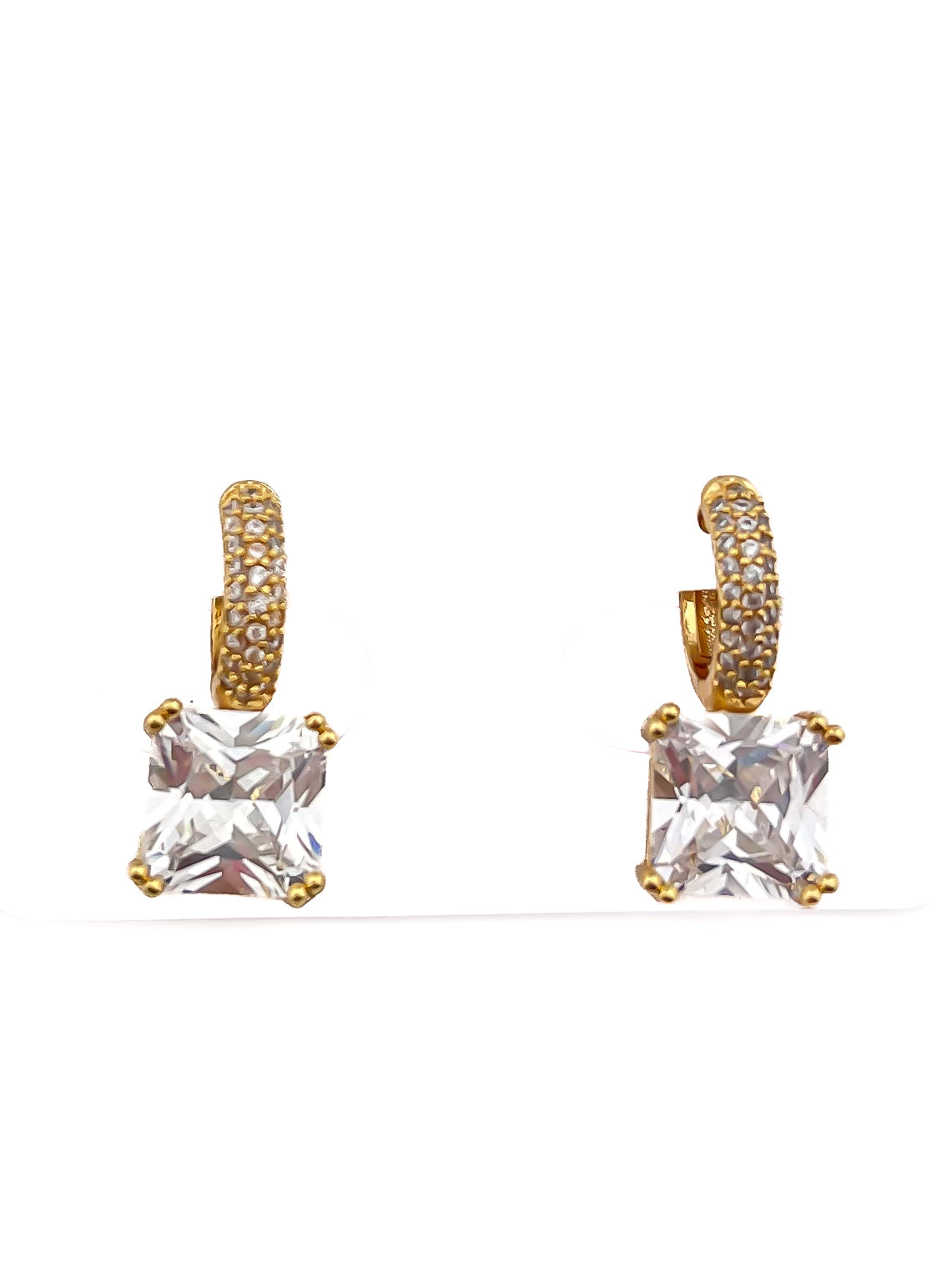 Øreringe med firkantet bling - ITSEP24 by Krone 1