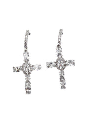 Kors øreringe med bling - ITSEP24