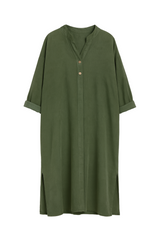 Fløjlskjole med knapper - ITSEP24 by Krone 1