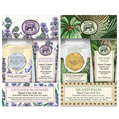 Michel Design Works Gavesæt Mix 3 Lavendel / 3 Island Palm skumsæbe og håndcreme by Michel Design Works