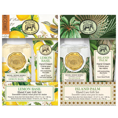 Michel Design Works Gavesæt Lemon Island Palm skumsæbe og håndcreme by Michel Design Works