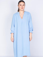 Lang skjortekjole med smock by Xd