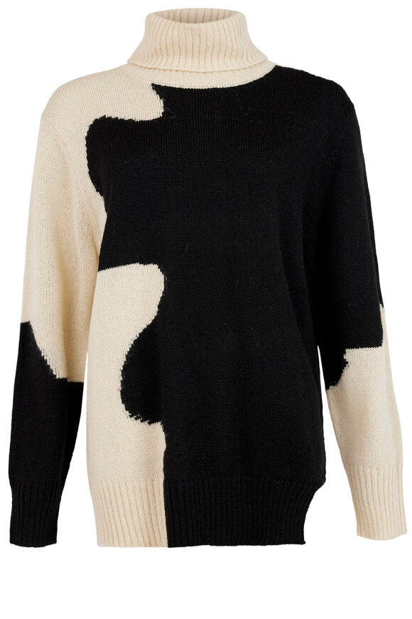 Noen Strik Pullover Beige & Sort by Krone 1