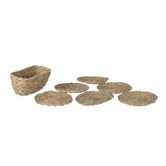 Brune bordskånere til glas – 15x8x7 cm / Ø12 cm by C&E