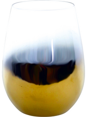 Vandglas, gradient, guld Ø9x12,5 cm Elegant glas på 450 ml