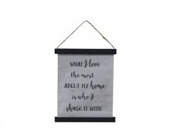 Lærred til ophæng med tekst 5 30x22 cm Antique sort by Chic Antique