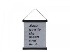 Lærred til ophæng med tekst Antique sort 6 H30/L22 cm Dekorativ vægpynt by Chic Antique