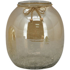 Vase guld glas 21x21x25 cm by Exner