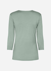 Soyaconcept Marica basis bluse med rund hals lysegrøn by Krone 1