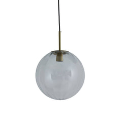 Magdala Loftlampe 30 cm Glas Klar & Guld