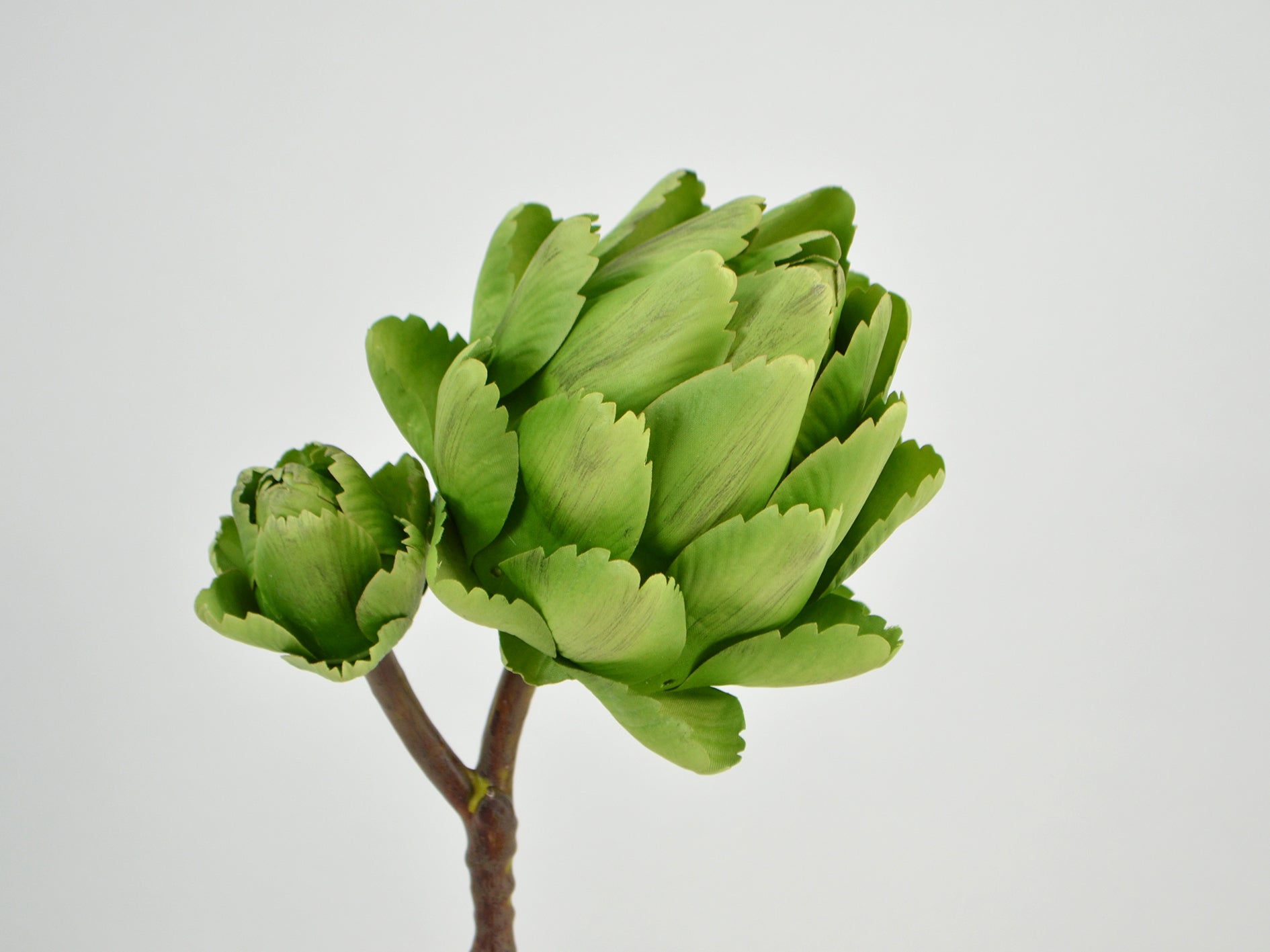 Artischoken-Pick x2, 33 cm Kunstig dekorationsblomst i grøn by Deko Florale