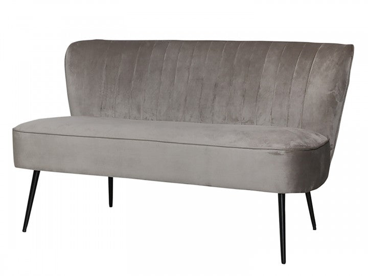 Marat Sofa velour 79x127x65 cm latte by Chic Antique