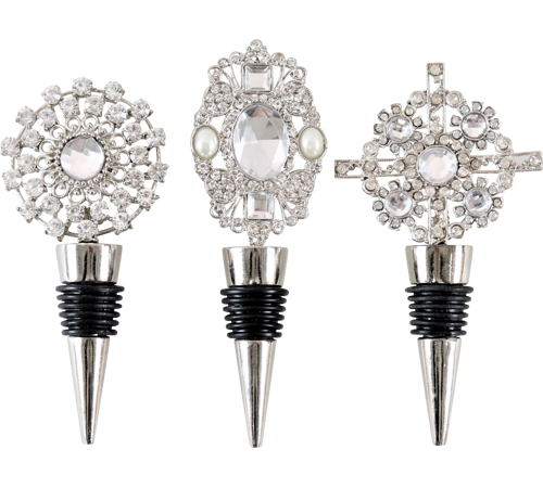 Vinprop med bling Ø6x6cm by Hoff