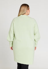 No. 1 By Ox Long Cardigan w. balloon sleeves Mint Green