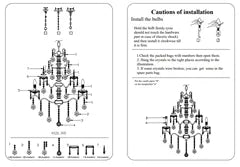 Lysekrone - Baroque stil - 75cm - 8 lamper by Dutch Style B V