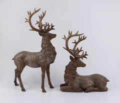 Deer "Frozen" – Sæt af brune hjortefigurer by Cormulder
