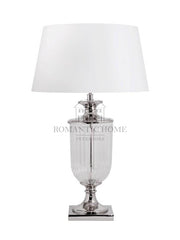 Krystalglaslampe Taipei med nikkel 19 x 19 x 61 cm by Romantic Home