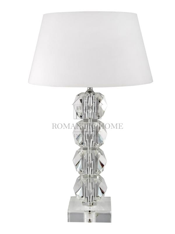 Krystalglaslampe Vermont 14 x 14 x 52 cm by Romantic Home