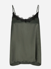 Soyaconcept satin top med blonde grøn by Krone 1