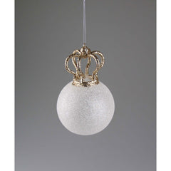 Kugel med guld krone i glas 16 cm by Am Design