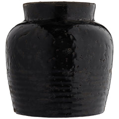 Sort Keramisk Krukke Lille 19 x 18,5 cm by ByLiving