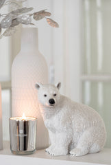 Duftlys Sølv Candy Floss D10xH12 cm 80 timer by J-Line Pleasure of Living