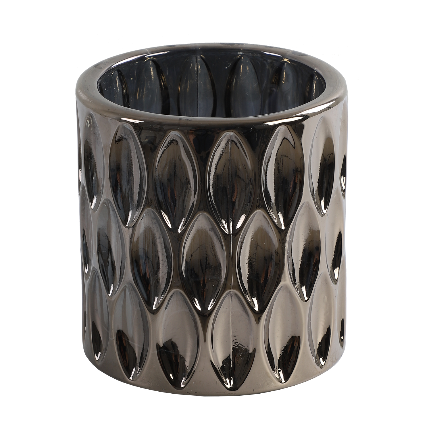 Fyrfadsstage med ovale detaljer 10x9 by Collectione