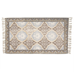 Tæppe med Mønster og Kvaster 140x200 cm