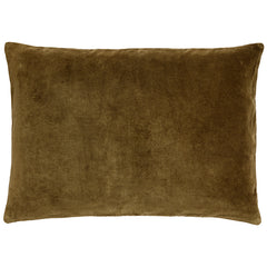 Olive Velvet Cushion 50 x 70 cm by ByLiving