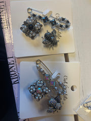 Bling broche sæt af 3 bi by Krone 1