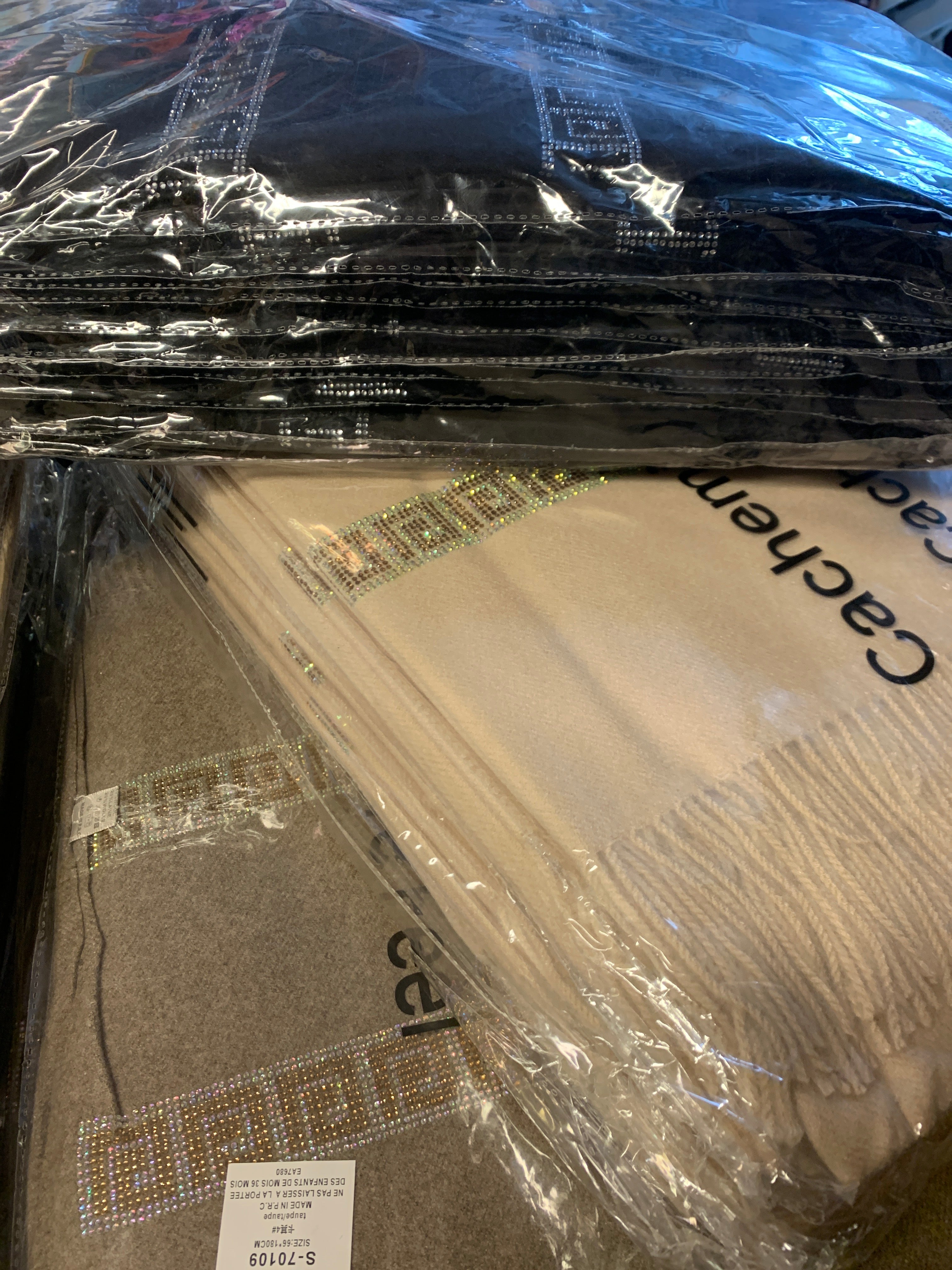 Halstørklæde med bling mønster detaljer by Krone 1