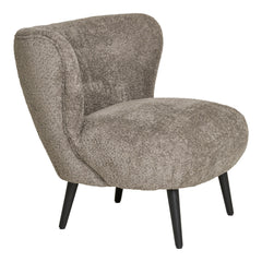 Covelo Loungestol Bouclé, Brun/Sort