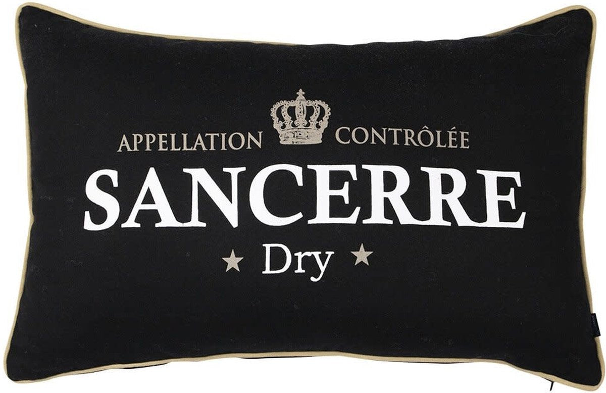 Pude Sancerre design sort 40x60cm by Mars & More